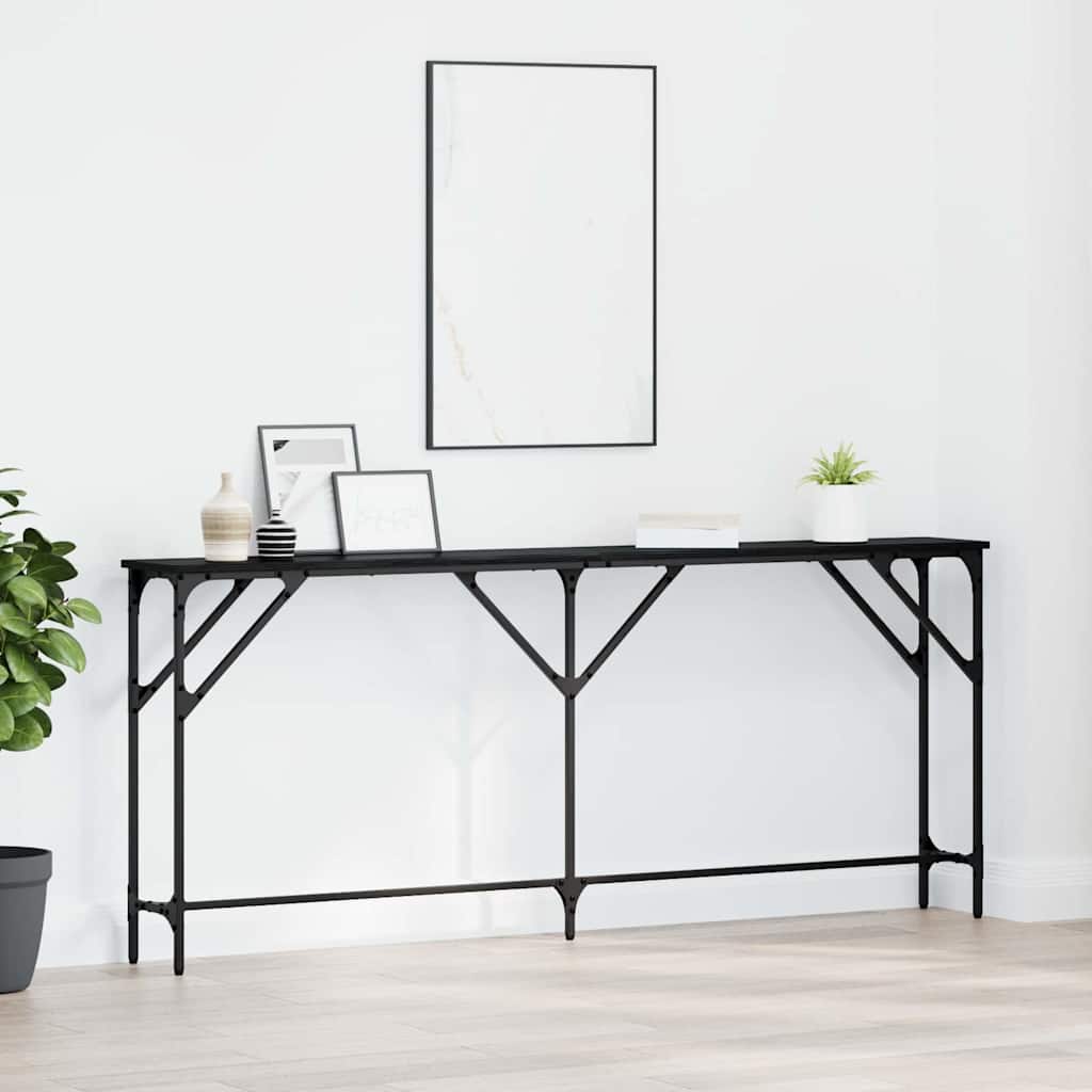 Table console Chêne noir 180 x 23 x 75 cm - XIOS