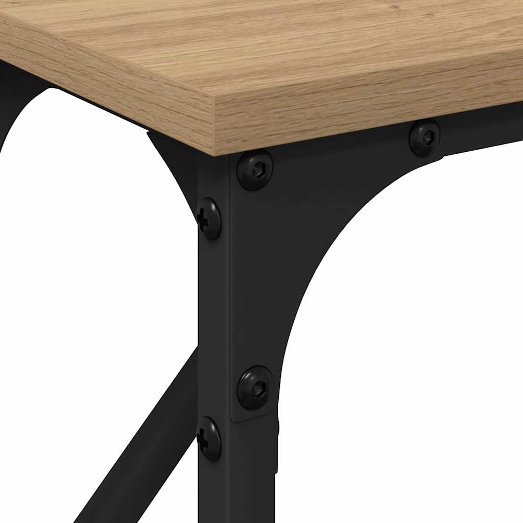 Table console chêne artisanal 140 x 23 x 75 cm - XIOS