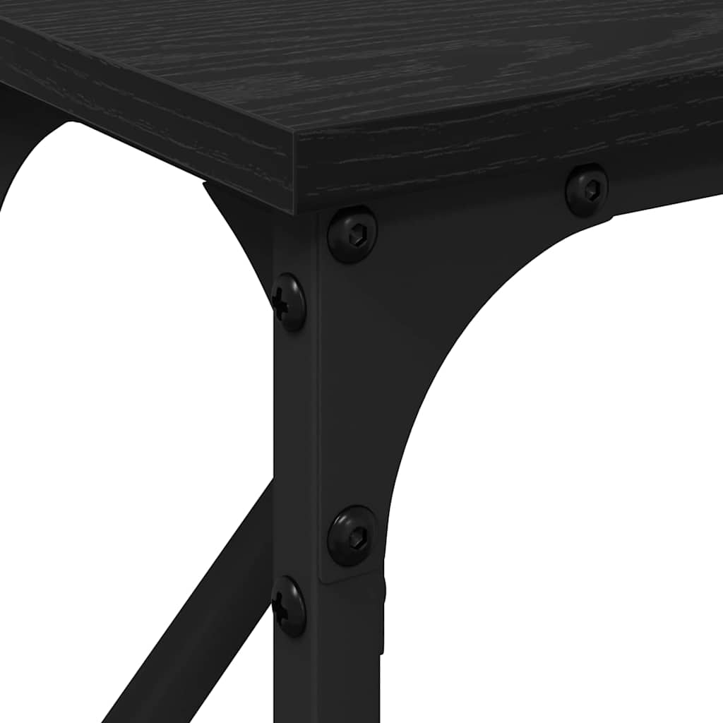 Table console Chêne noir 140 x 23 x 75 cm - XIOS