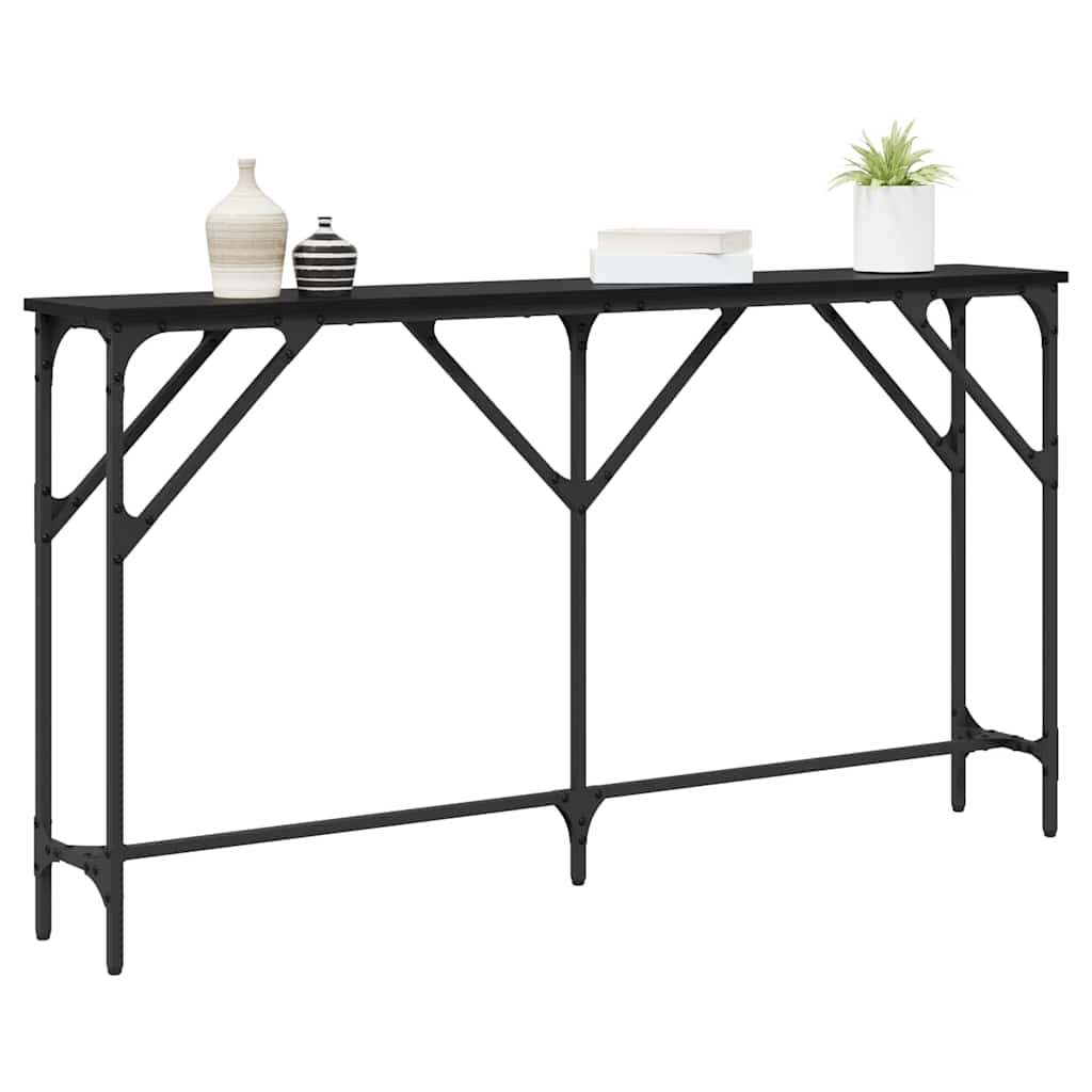 Table console Chêne noir 140 x 23 x 75 cm - XIOS