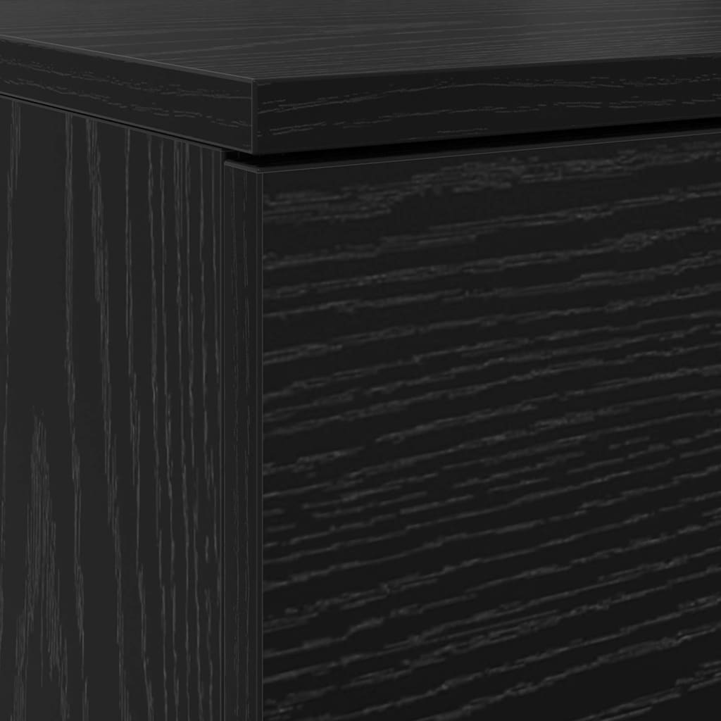 Cabinet à chaussures avec tiroir Chêne noir 100,5 x 28 x 100 cm - XIOS