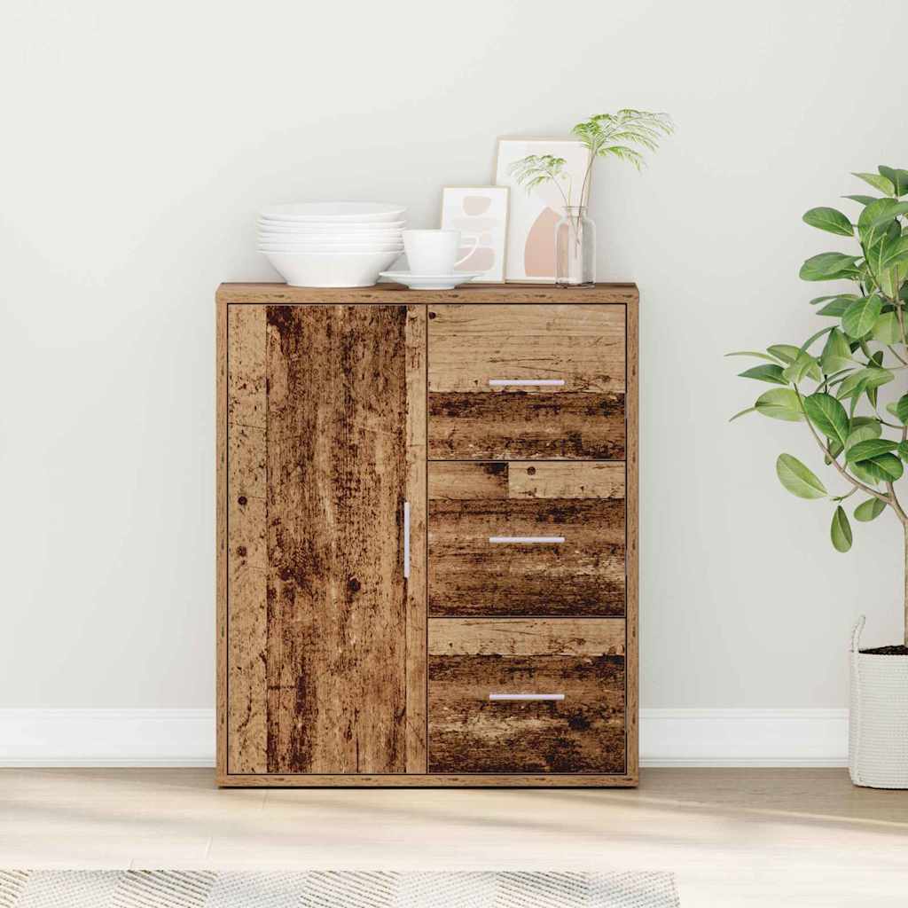 Buffet avec tiroir Vieux bois 60 x 31 x 70 cm Bois d'ingénierie - XIOS