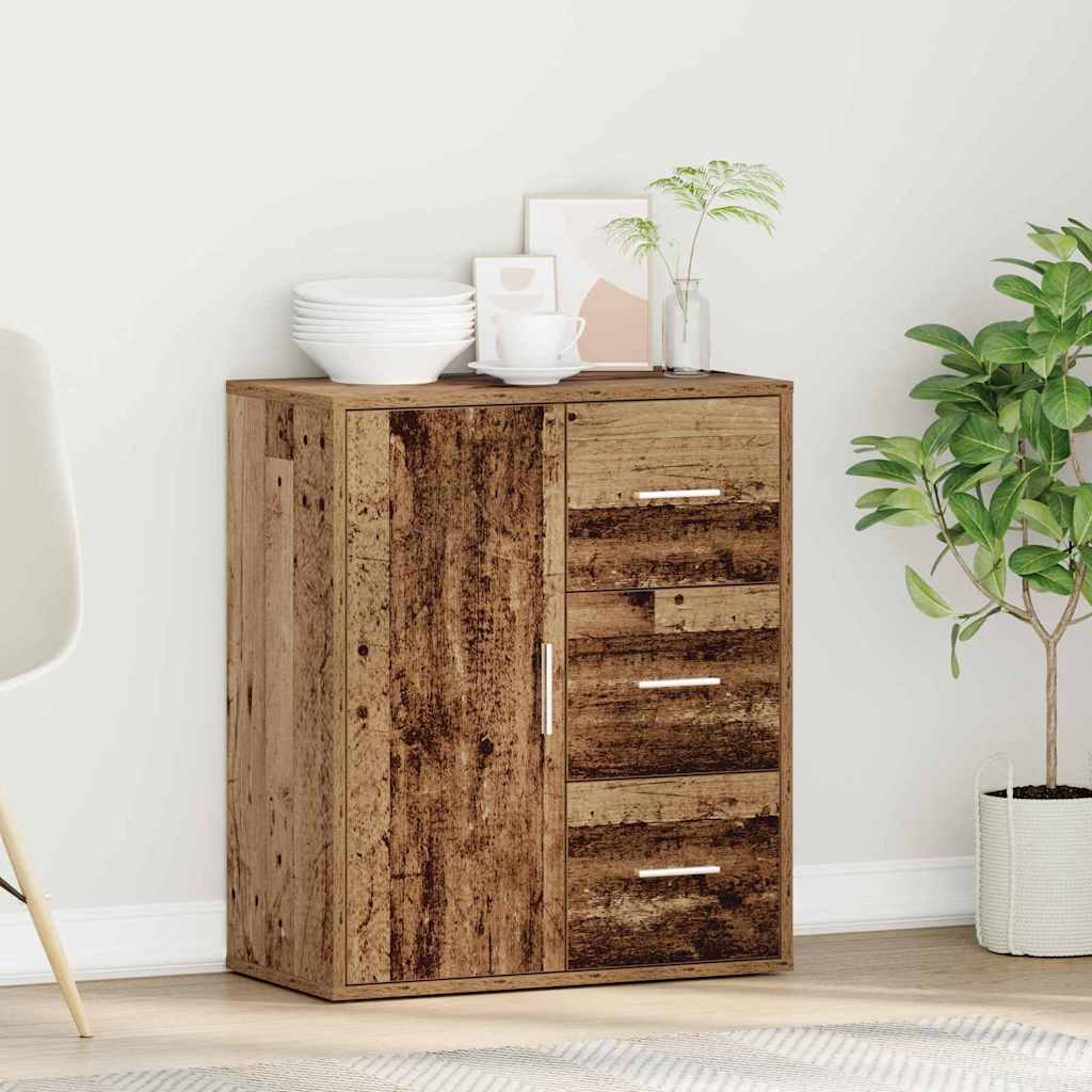 Buffet avec tiroir Vieux bois 60 x 31 x 70 cm Bois d'ingénierie - XIOS