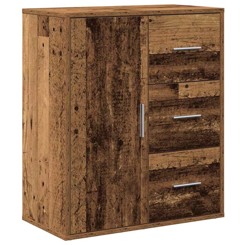 Buffet avec tiroir Vieux bois 60 x 31 x 70 cm Bois d'ingénierie - XIOS