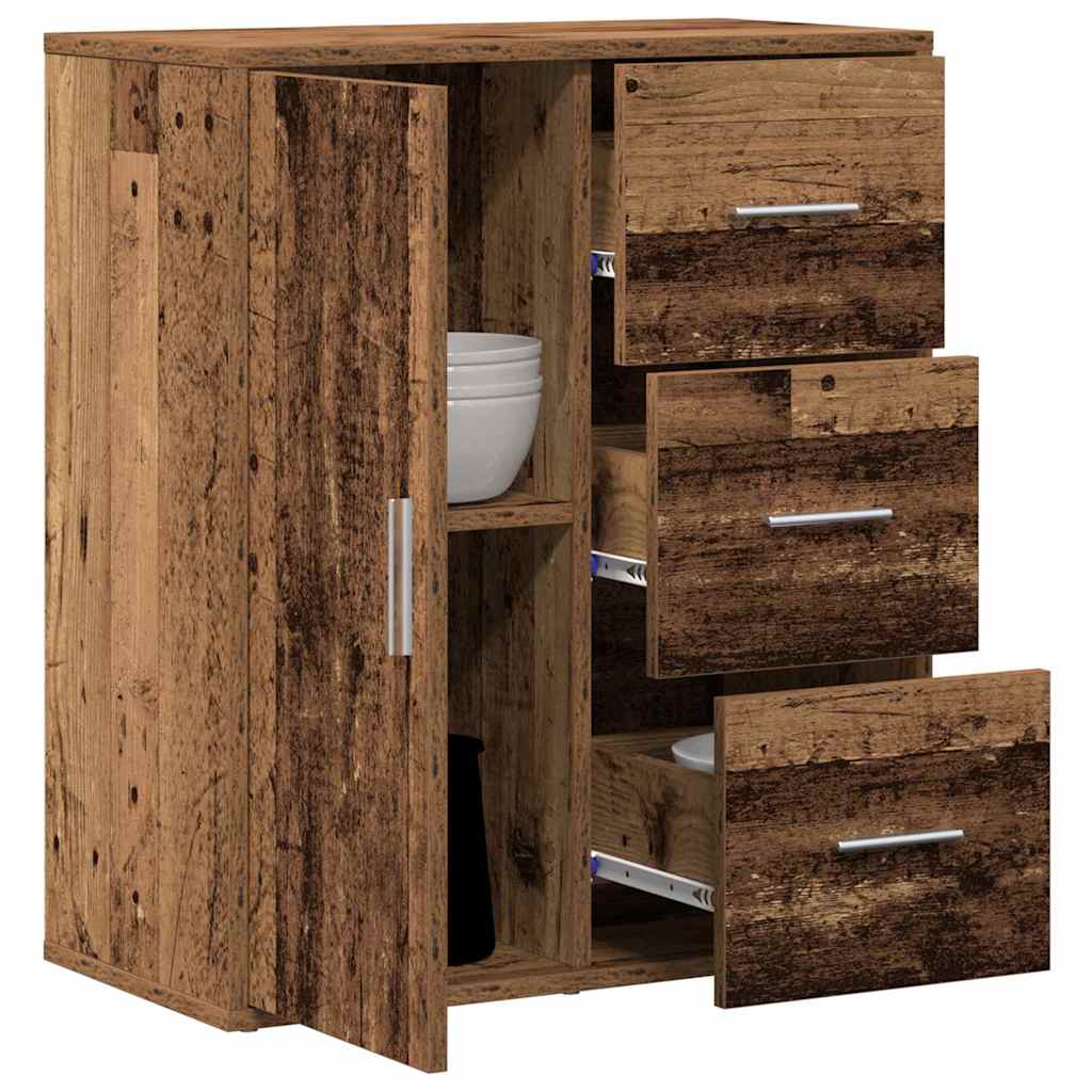 Buffet avec tiroir Vieux bois 60 x 31 x 70 cm Bois d'ingénierie - XIOS