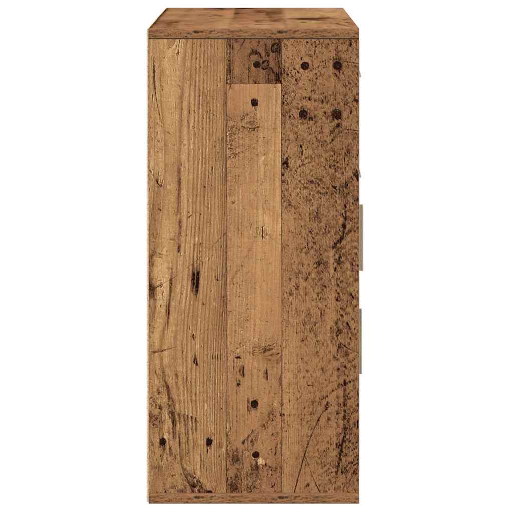 Buffet avec tiroir Vieux bois 60 x 31 x 70 cm Bois d'ingénierie - XIOS