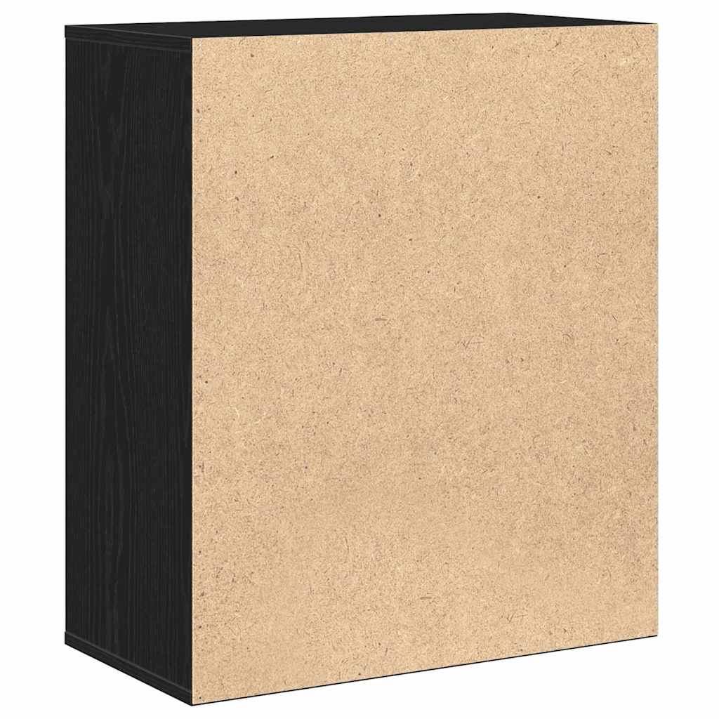 Buffet avec tiroir Chêne noir 60 x 31 x 70 cm Bois d'ingénierie - XIOS