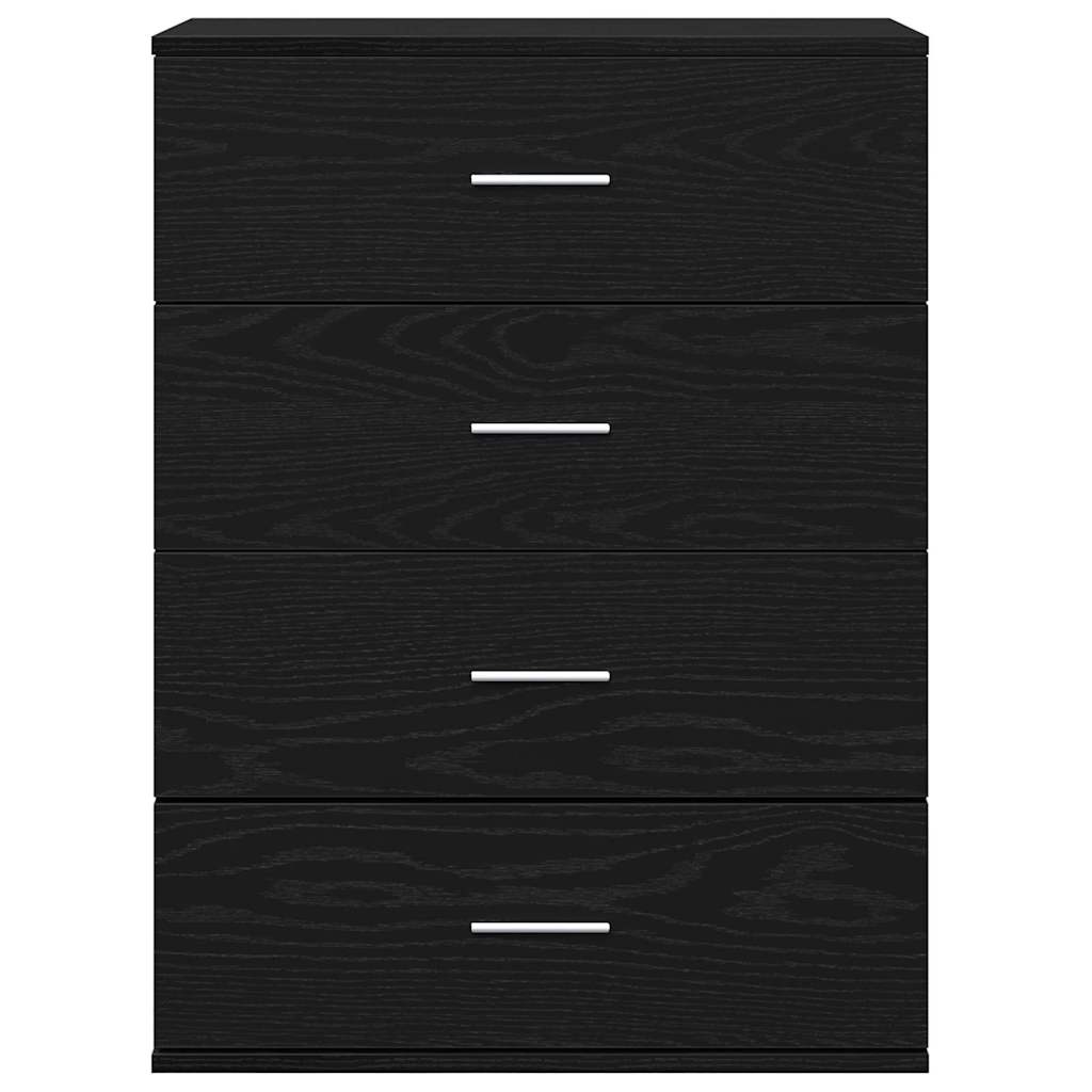 Buffet avec tiroir Chêne noir 60 x 39 x 80 cm Bois d'ingénierie - XIOS