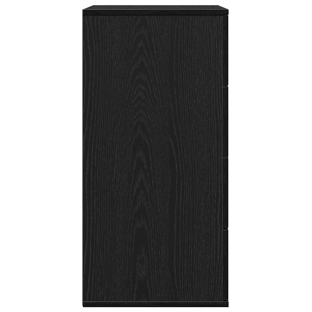 Buffet avec tiroir Chêne noir 60 x 39 x 80 cm Bois d'ingénierie - XIOS