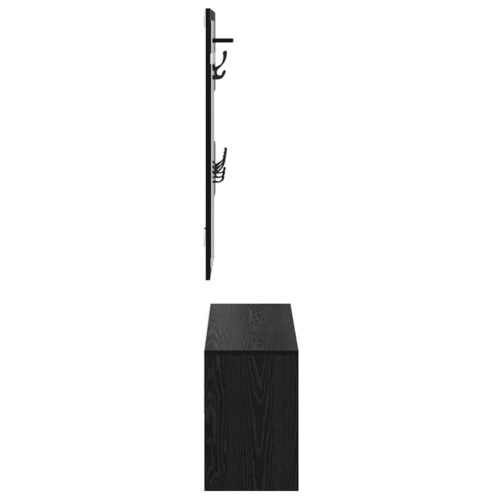 Ensemble de meubles d'entrée 4 pcs Chêne noir Bois d'ingénierie - XIOS
