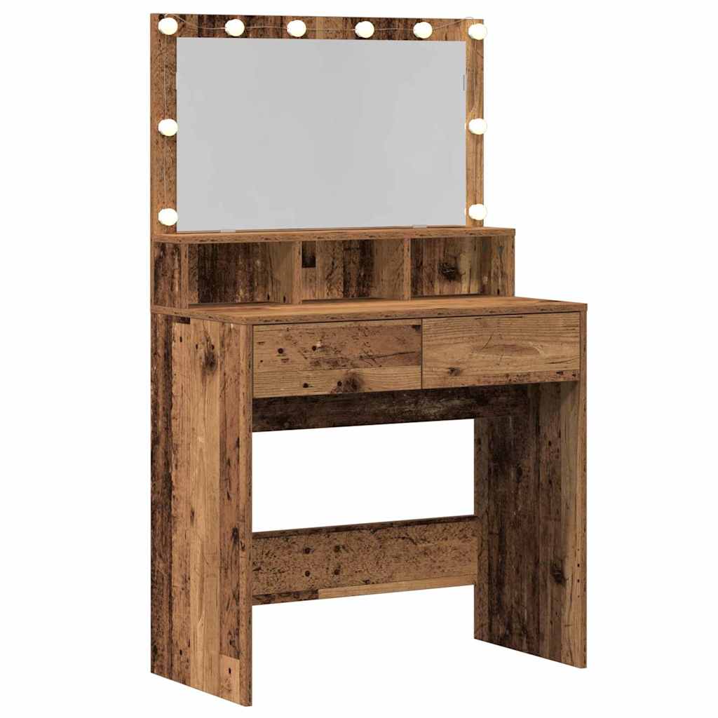 Table de Toilette avec tiroir Bois ancien 80 x 41 x 134,5 cm - XIOS