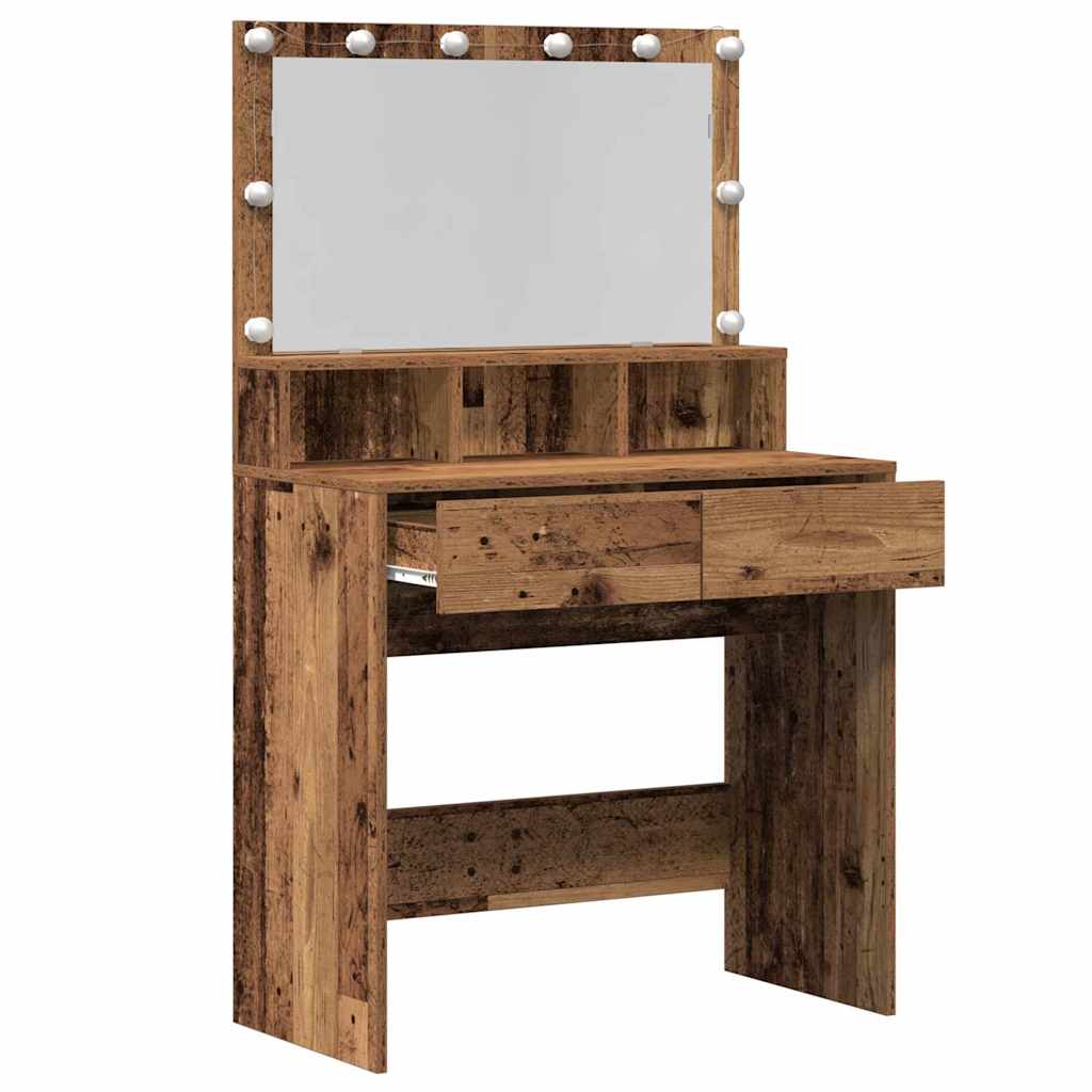 Table de Toilette avec tiroir Bois ancien 80 x 41 x 134,5 cm - XIOS