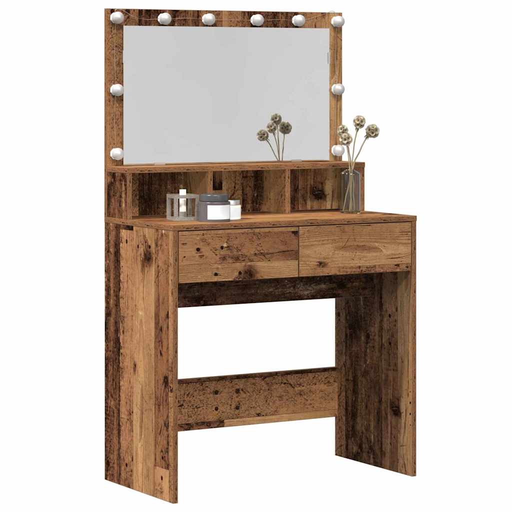 Table de Toilette avec tiroir Bois ancien 80 x 41 x 134,5 cm - XIOS