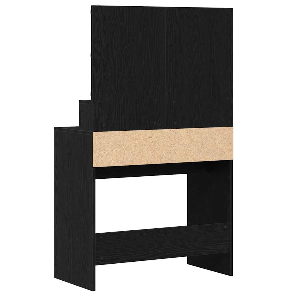 Table de Toilette avec tiroir Chêne noir 80 x 41 x 134,5 cm - XIOS