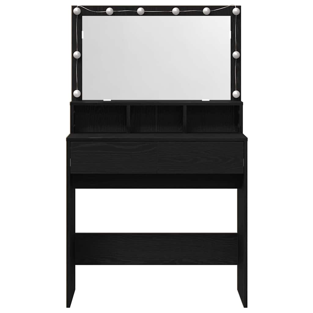 Table de Toilette avec tiroir Chêne noir 80 x 41 x 134,5 cm - XIOS