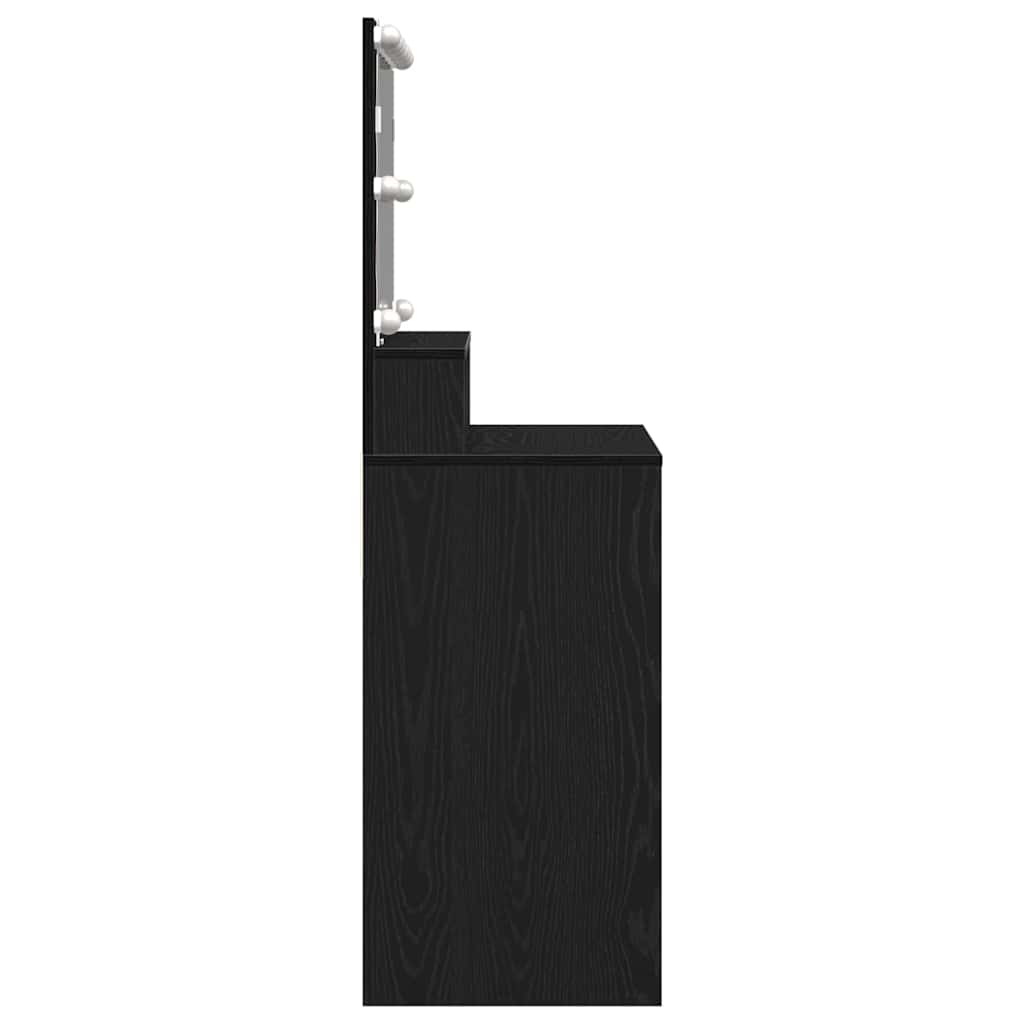 Table de Toilette avec tiroir Chêne noir 80 x 41 x 134,5 cm - XIOS