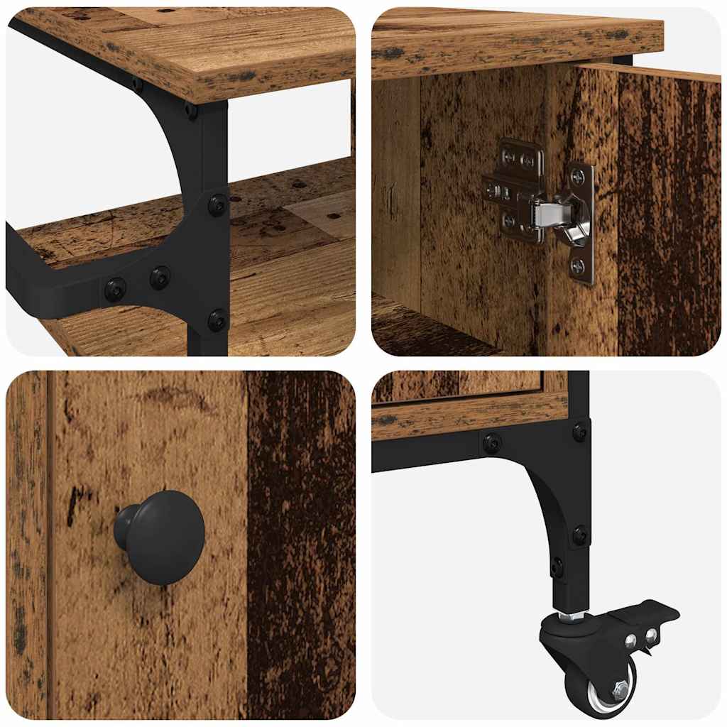 Chariot de cuisine Bois ancien 87,5 x 38,5 x 84,5 cm - XIOS