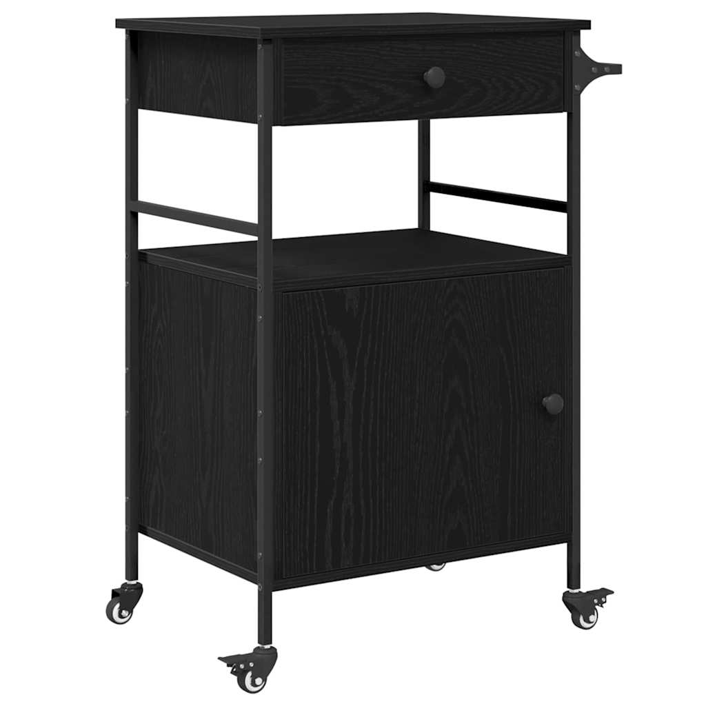 Chariot de cuisine Chêne noir 56 x 43 x 89,5 cm - XIOS