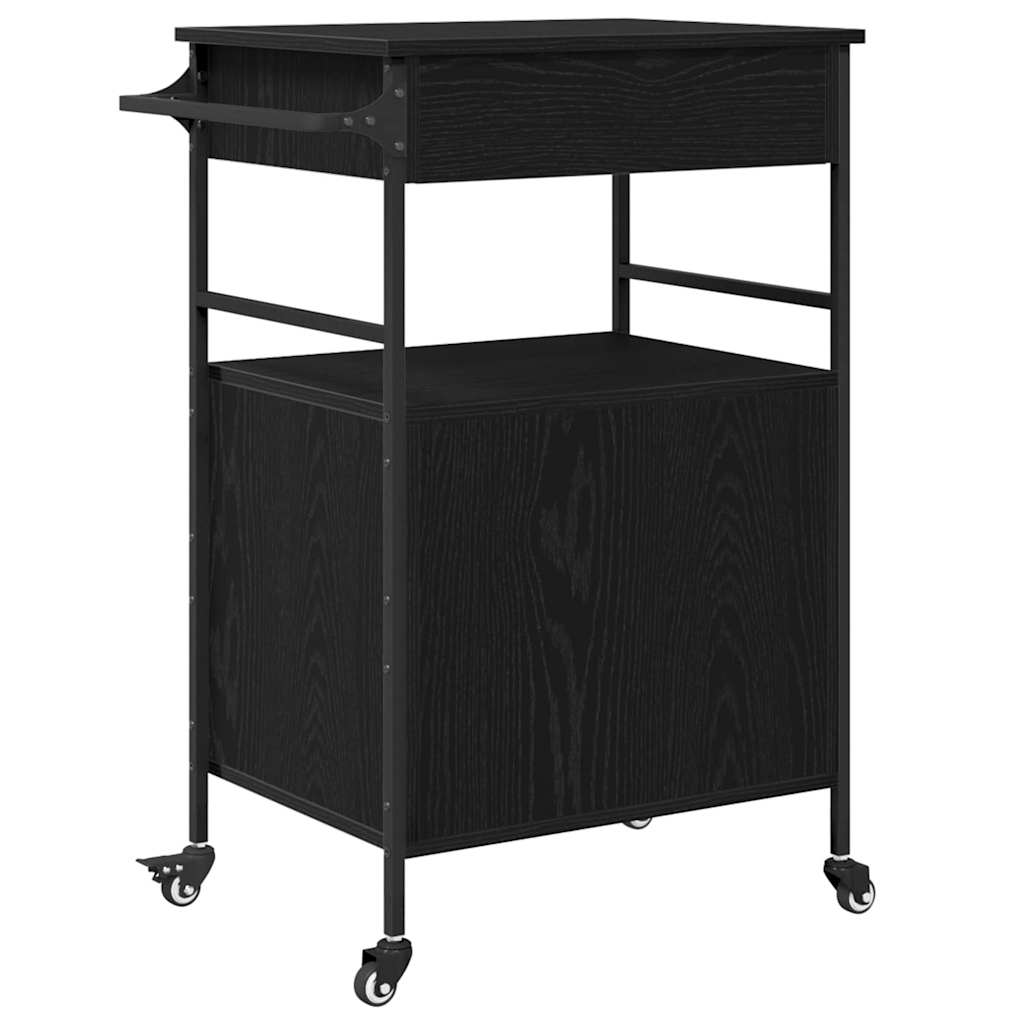 Chariot de cuisine Chêne noir 56 x 43 x 89,5 cm - XIOS