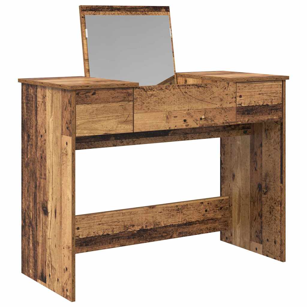 Table de Toilette avec tiroir Bois ancien 100 x 45 x 76 cm - XIOS