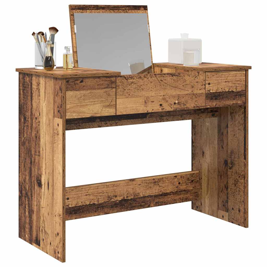 Table de Toilette avec tiroir Bois ancien 100 x 45 x 76 cm - XIOS