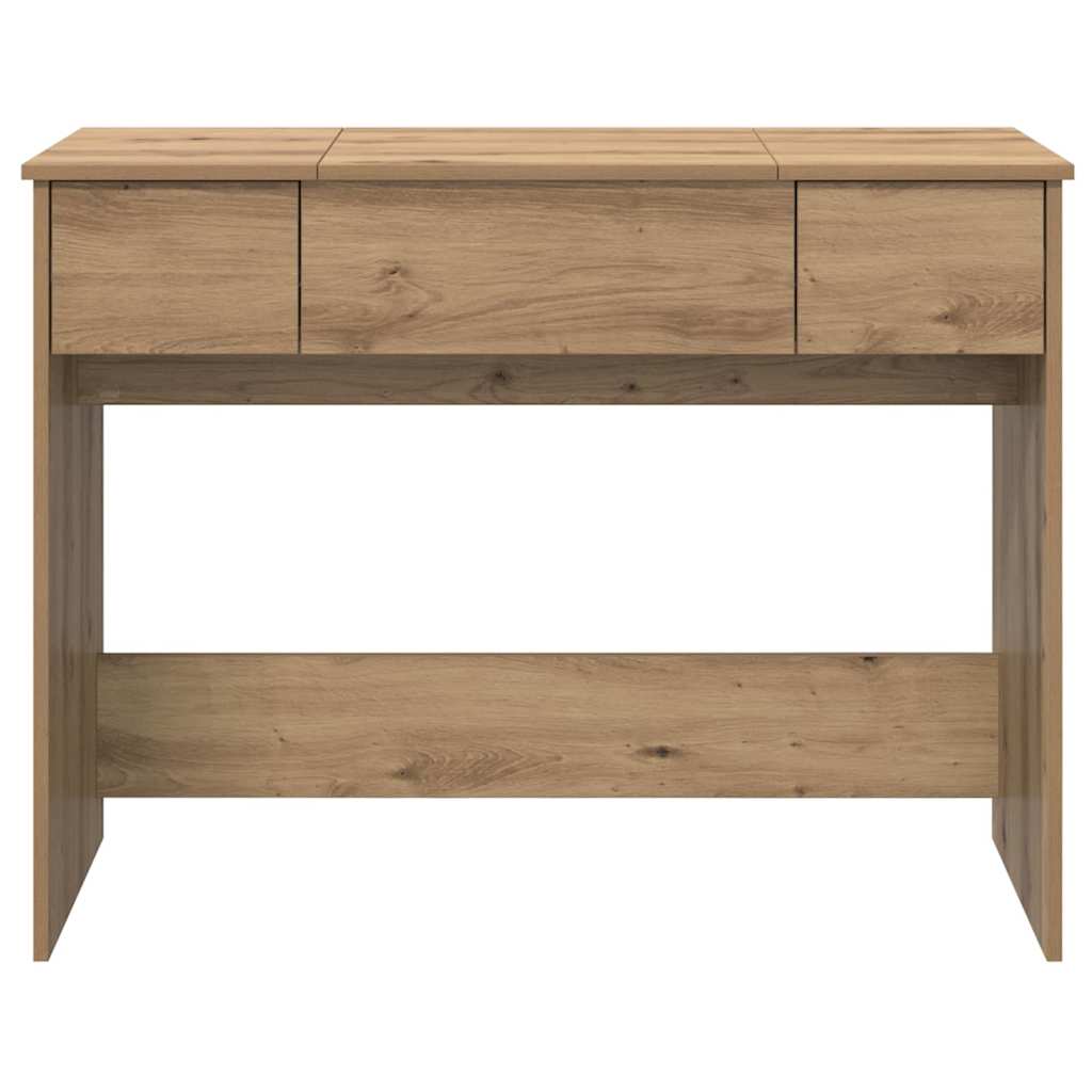 Table de Toilette avec tiroir chêne artisanal 100 x 45 x 76 cm - XIOS