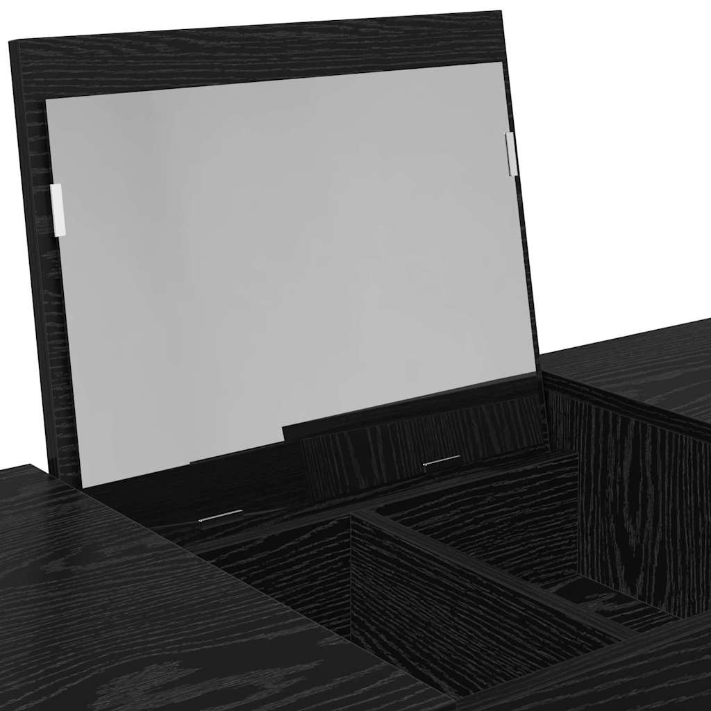 Table de Toilette Chêne noir 100 x 45 x 76 cm Bois d'ingénierie - XIOS