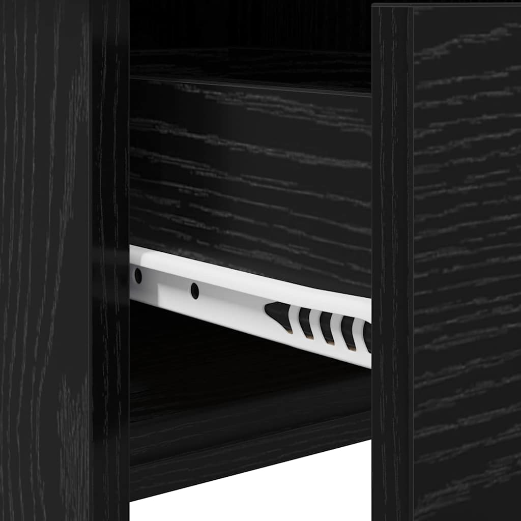 Table de Toilette Chêne noir 100 x 45 x 76 cm Bois d'ingénierie - XIOS