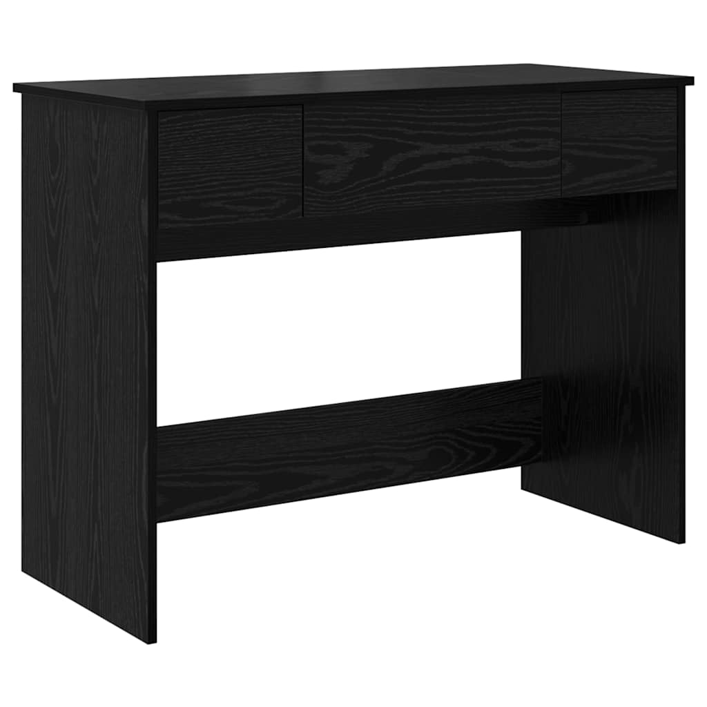 Table de Toilette Chêne noir 100 x 45 x 76 cm Bois d'ingénierie - XIOS