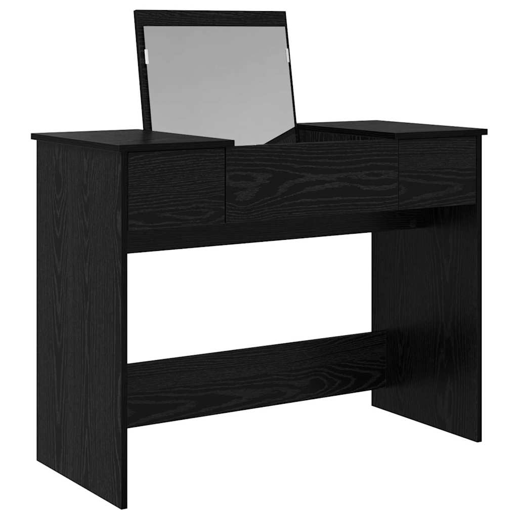 Table de Toilette Chêne noir 100 x 45 x 76 cm Bois d'ingénierie - XIOS