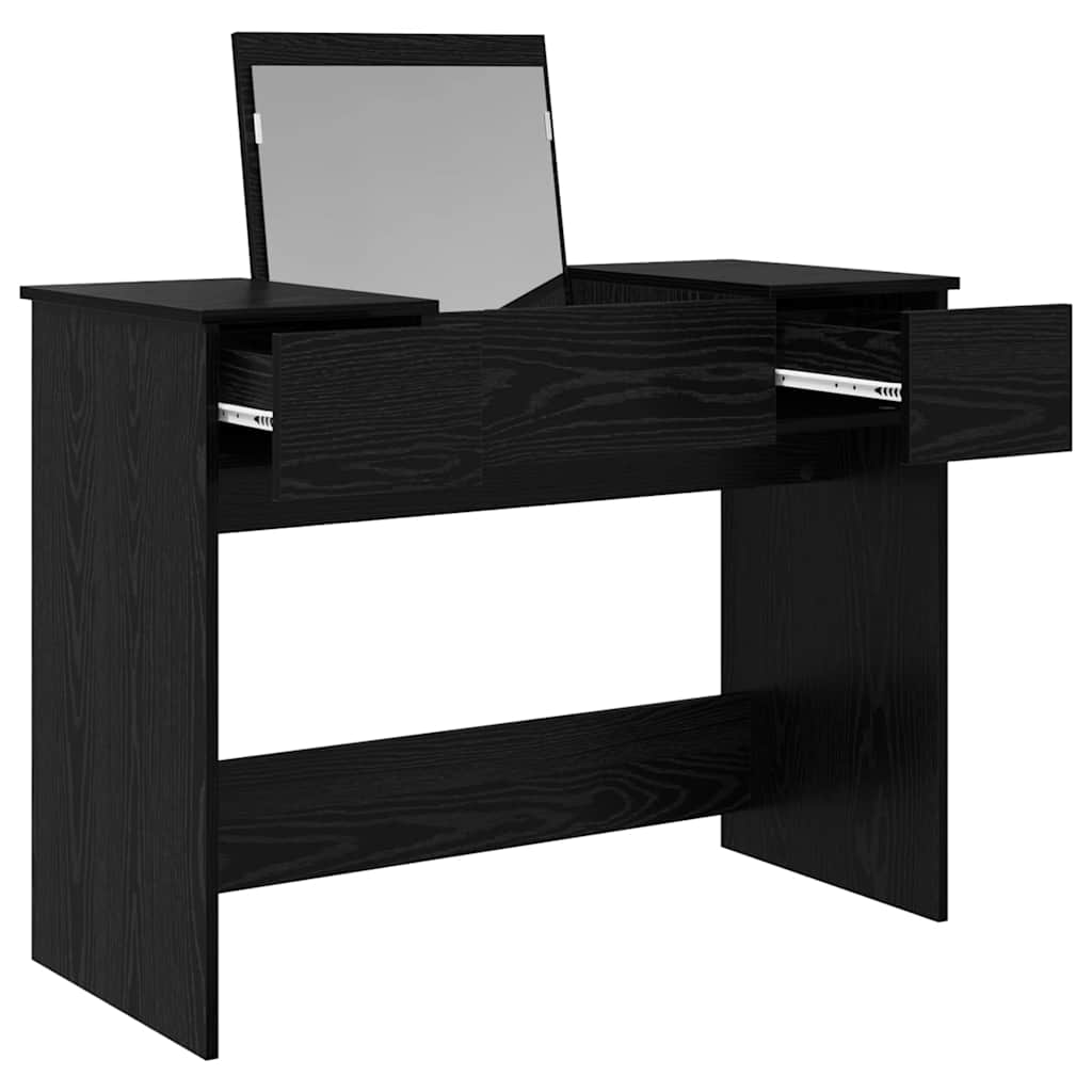 Table de Toilette Chêne noir 100 x 45 x 76 cm Bois d'ingénierie - XIOS