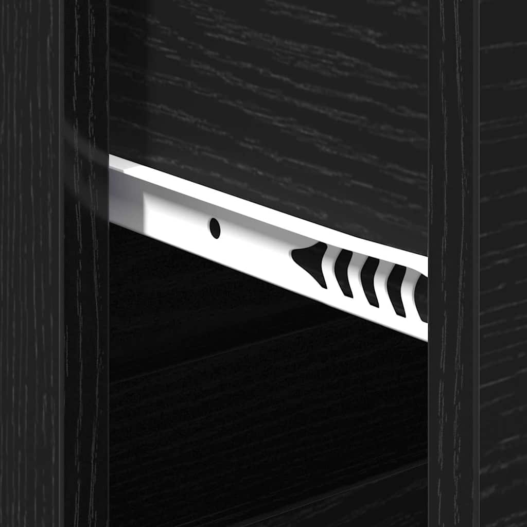 Buffet avec tiroir Chêne noir 60 x 31 x 84 cm Bois d'ingénierie - XIOS