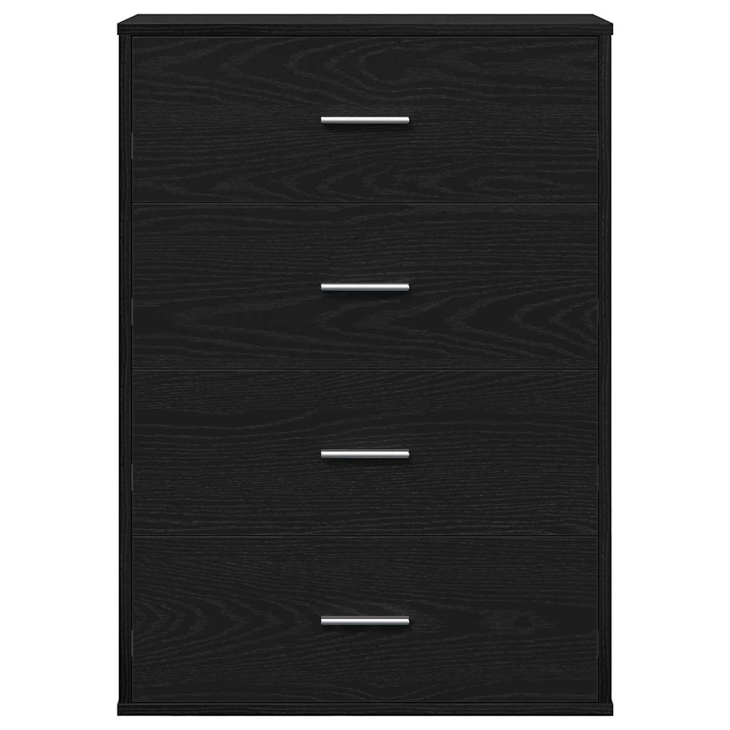 Buffet avec tiroir Chêne noir 60 x 31 x 84 cm Bois d'ingénierie - XIOS