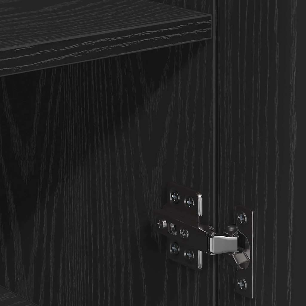 Buffet avec tiroir Chêne noir 79 x 38 x 80 cm Bois d'ingénierie - XIOS