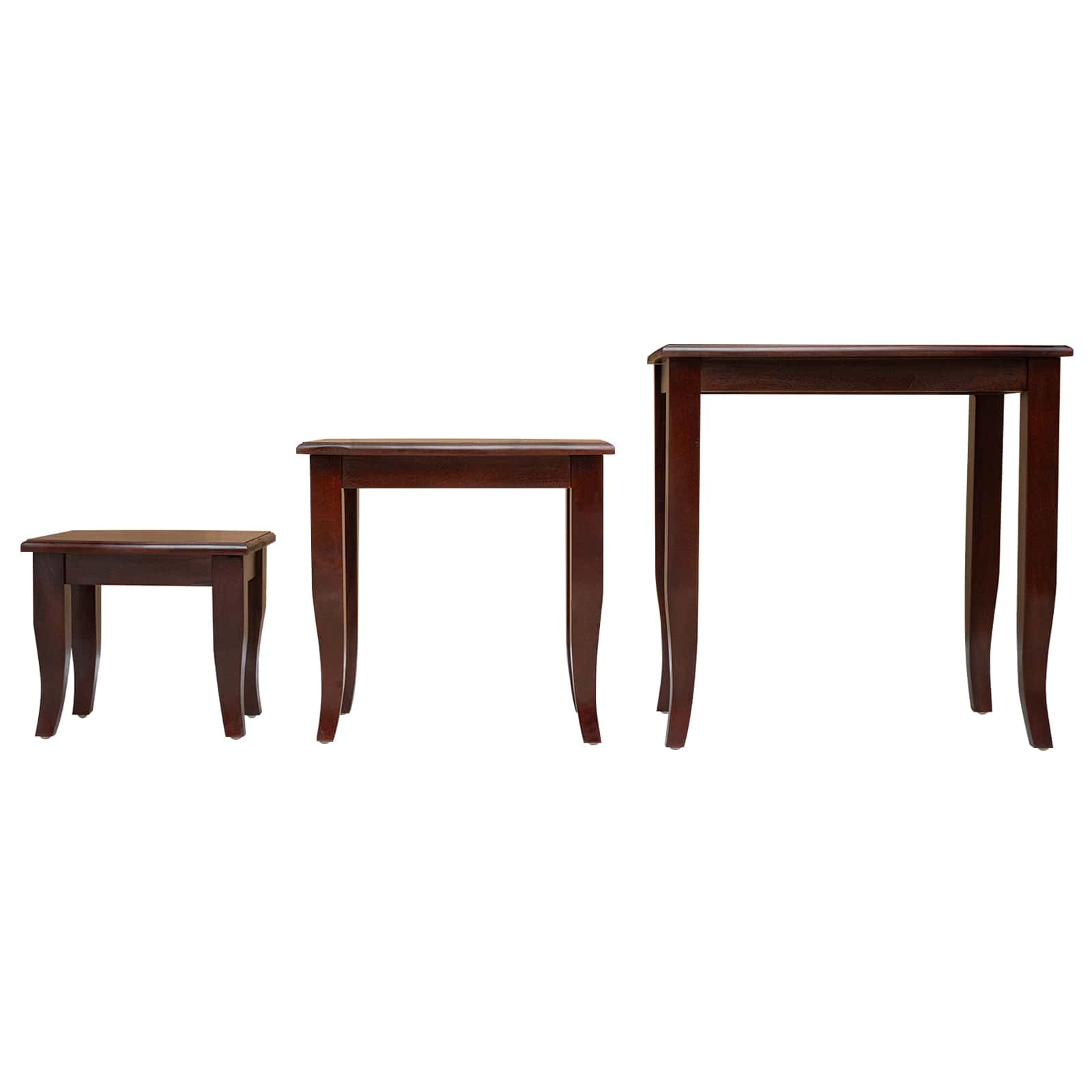 Tables d'appoint emboîtables 3 pcs Marron - XIOS