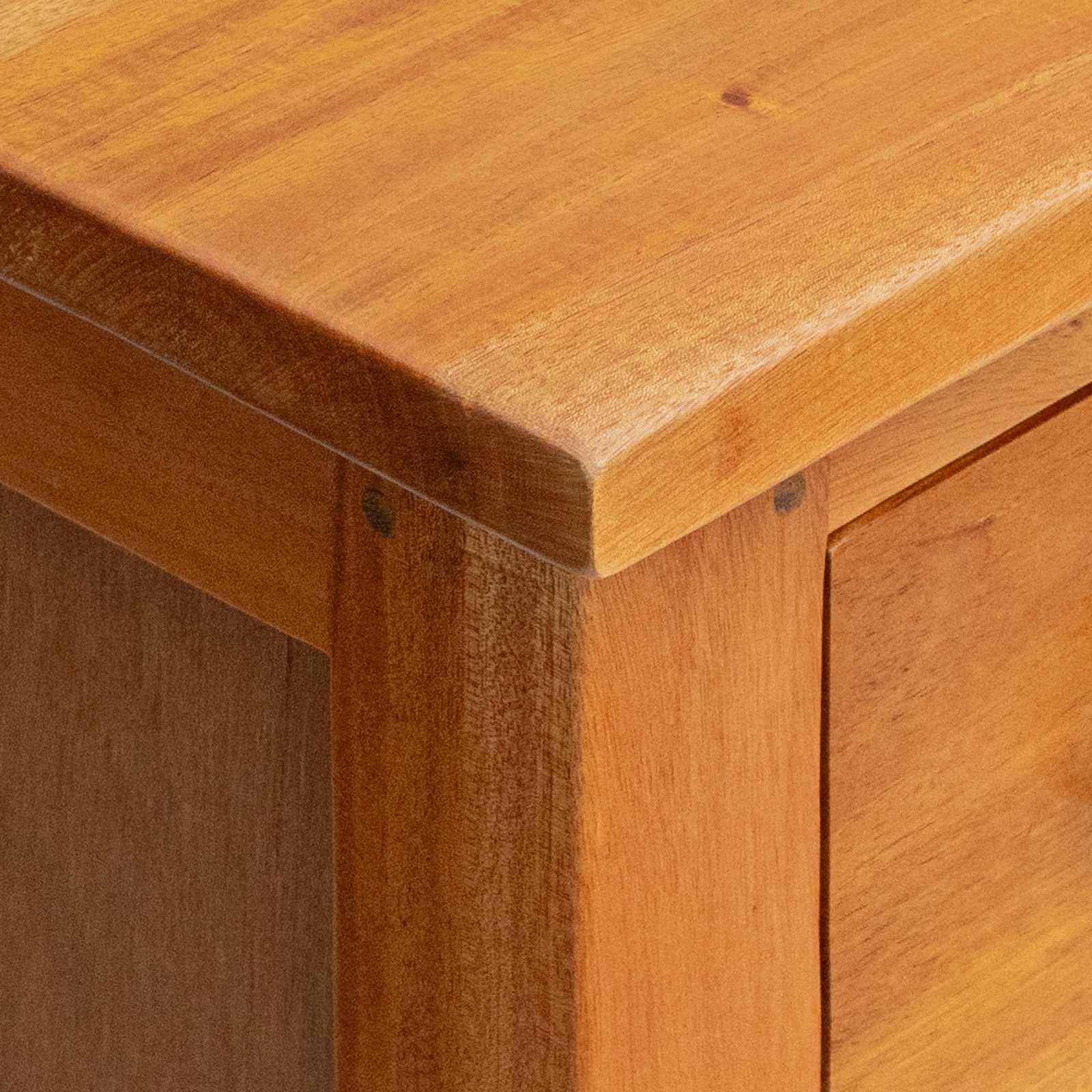 Commode Naturel 45 x 35 x 100,5 cm Bois de Mahogany Massif