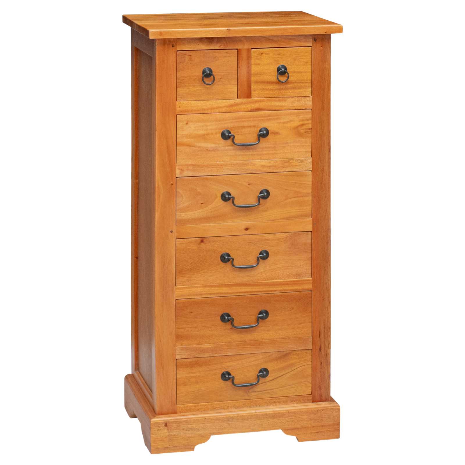 Commode Naturel 45 x 35 x 100,5 cm Bois de Mahogany Massif