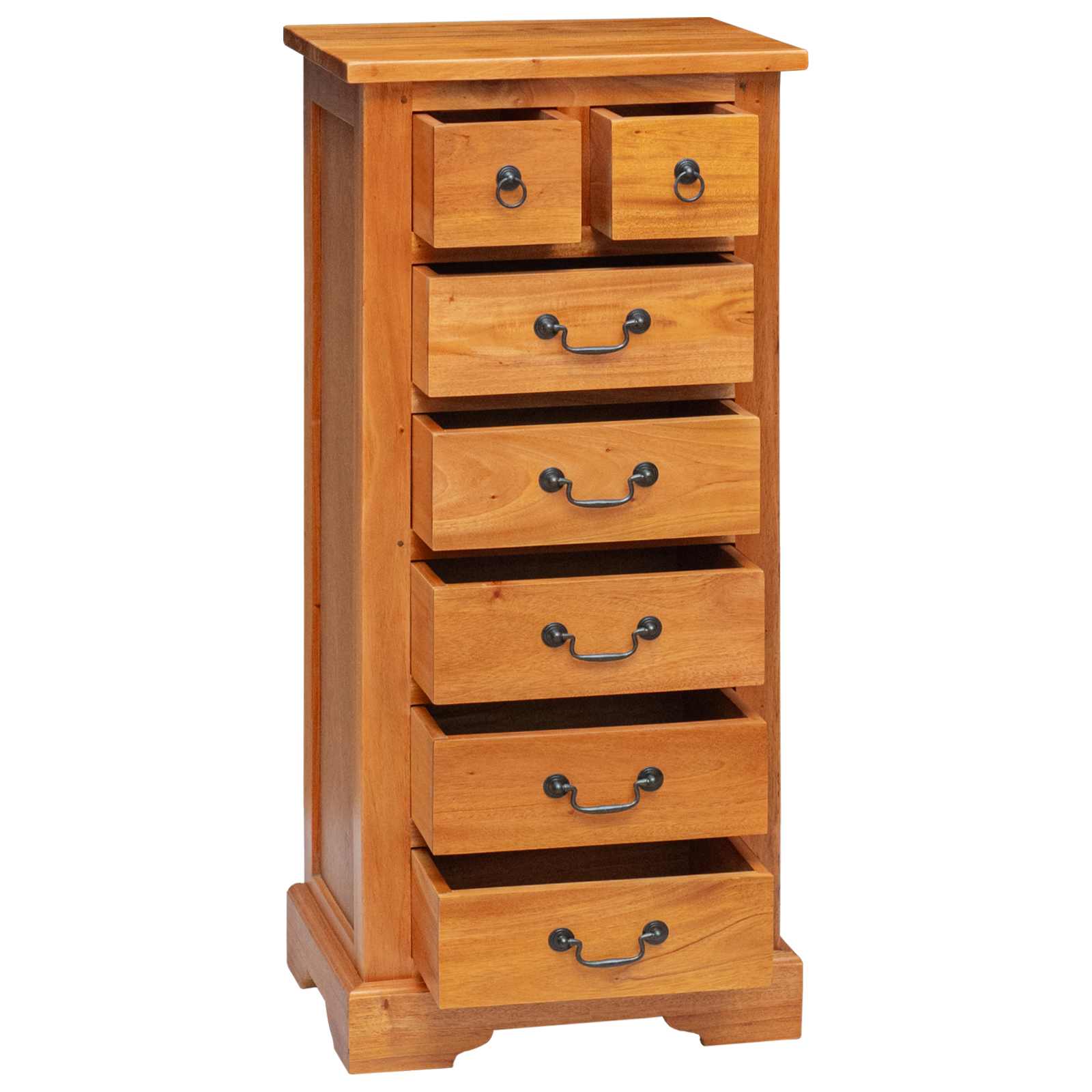 Commode Naturel 45 x 35 x 100,5 cm Bois de Mahogany Massif
