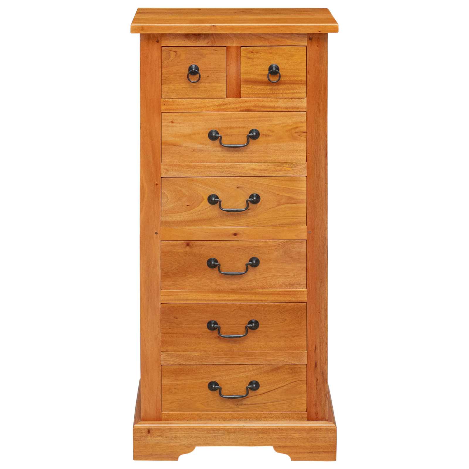Commode Naturel 45 x 35 x 100,5 cm Bois de Mahogany Massif