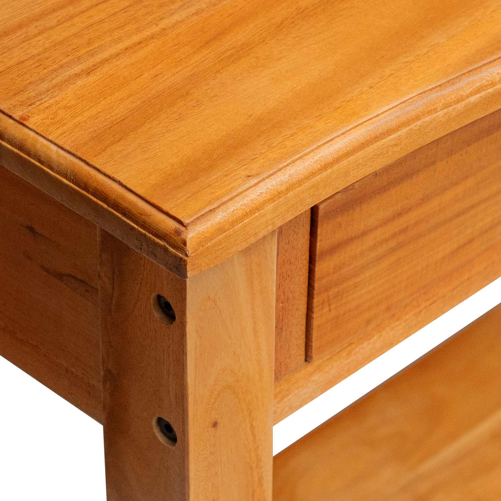 Table console Naturel 115 x 32 x 76 cm Bois de Mahogany Massif - XIOS