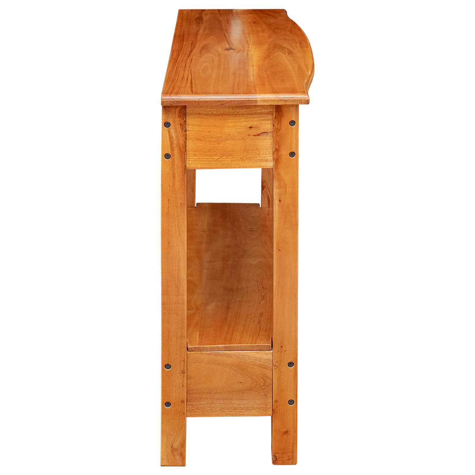 Table console Naturel 115 x 32 x 76 cm Bois de Mahogany Massif - XIOS