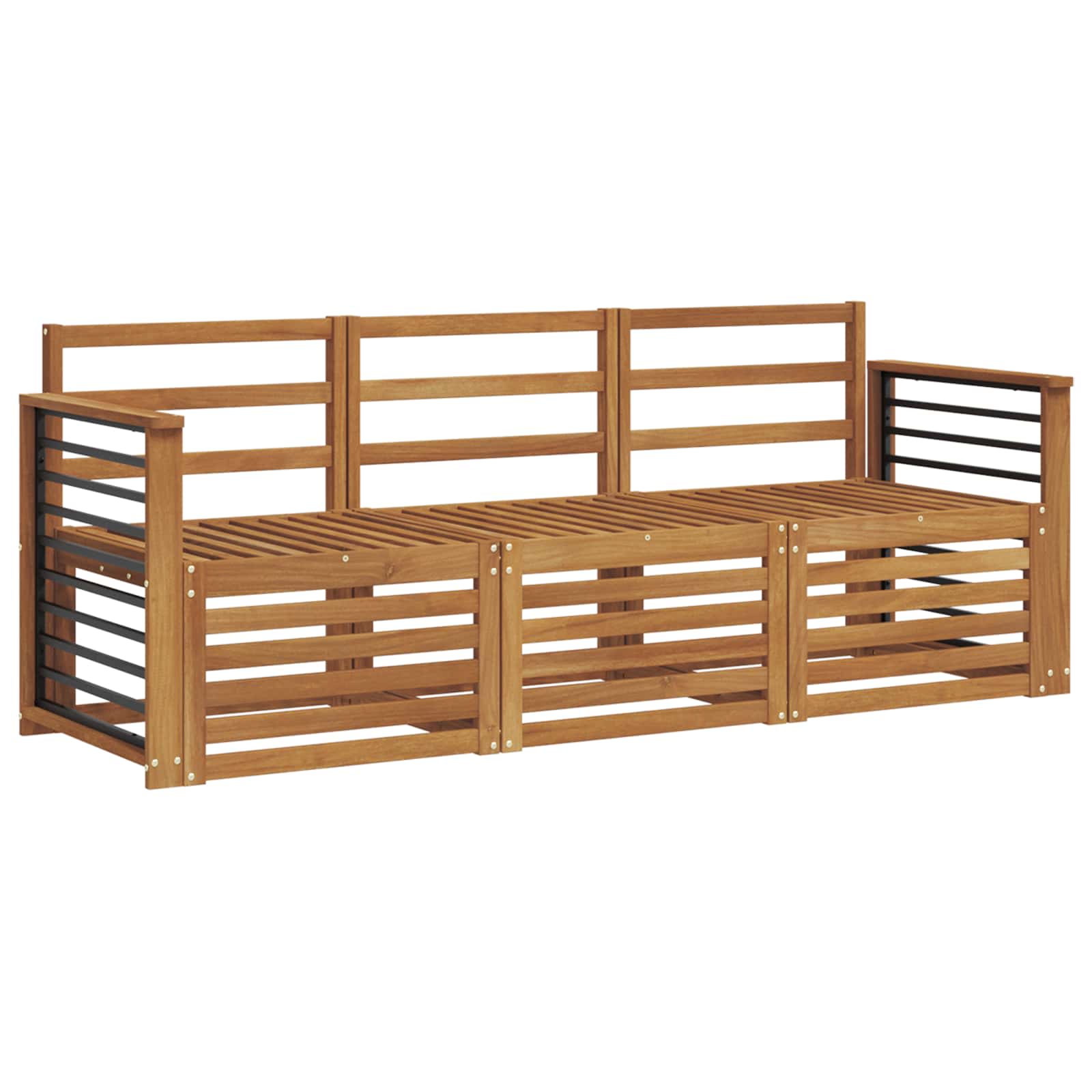 Ensembles de canapés 3 pcs Bois d'Acacia Massif - XIOS