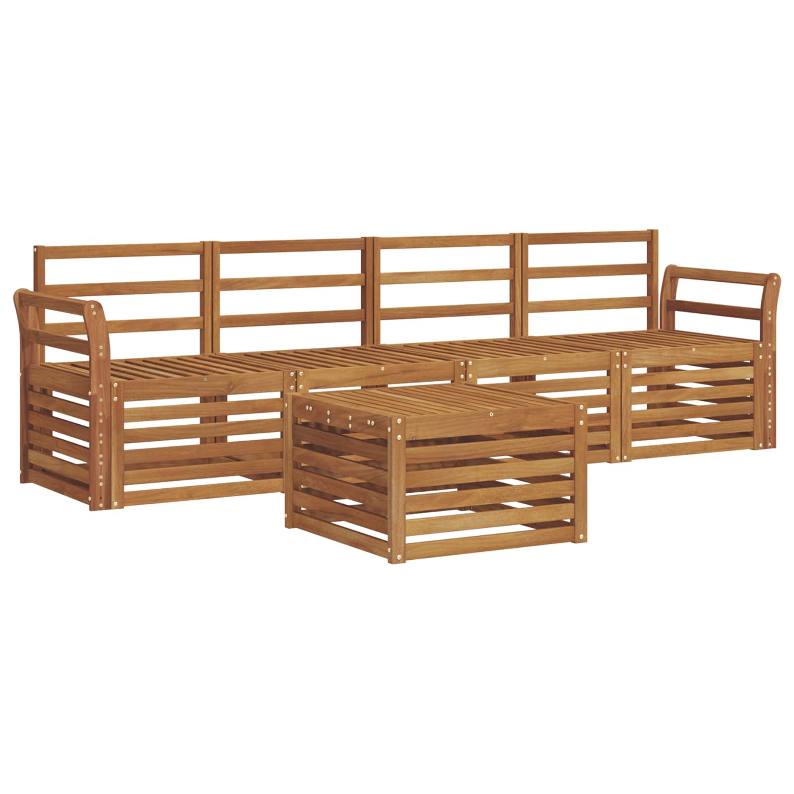 Ensembles de canapés Naturel Bois d'Acacia Massif - XIOS
