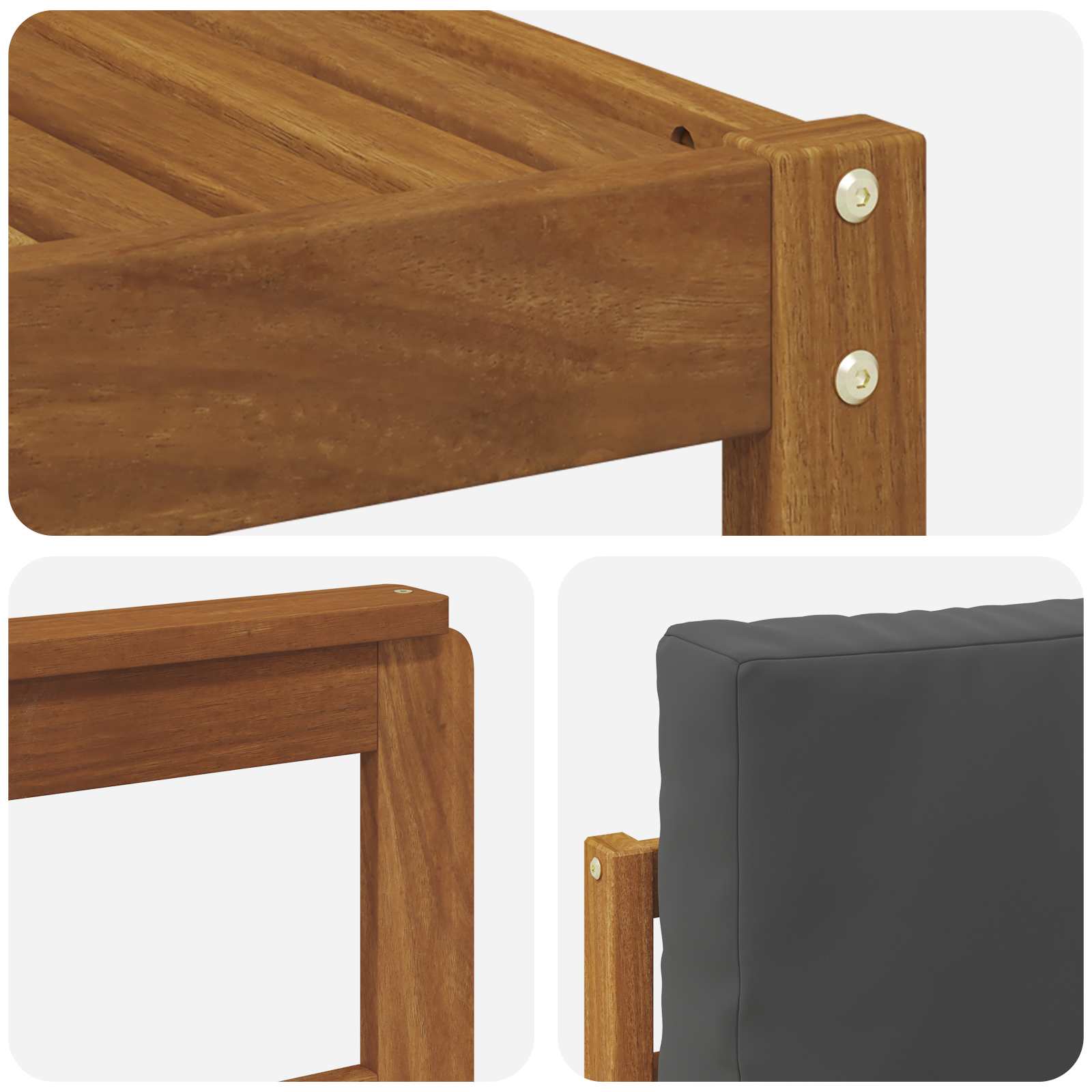 Ensemble de canapés d'extérieur 7 pcs Naturel et Anthracite - XIOS