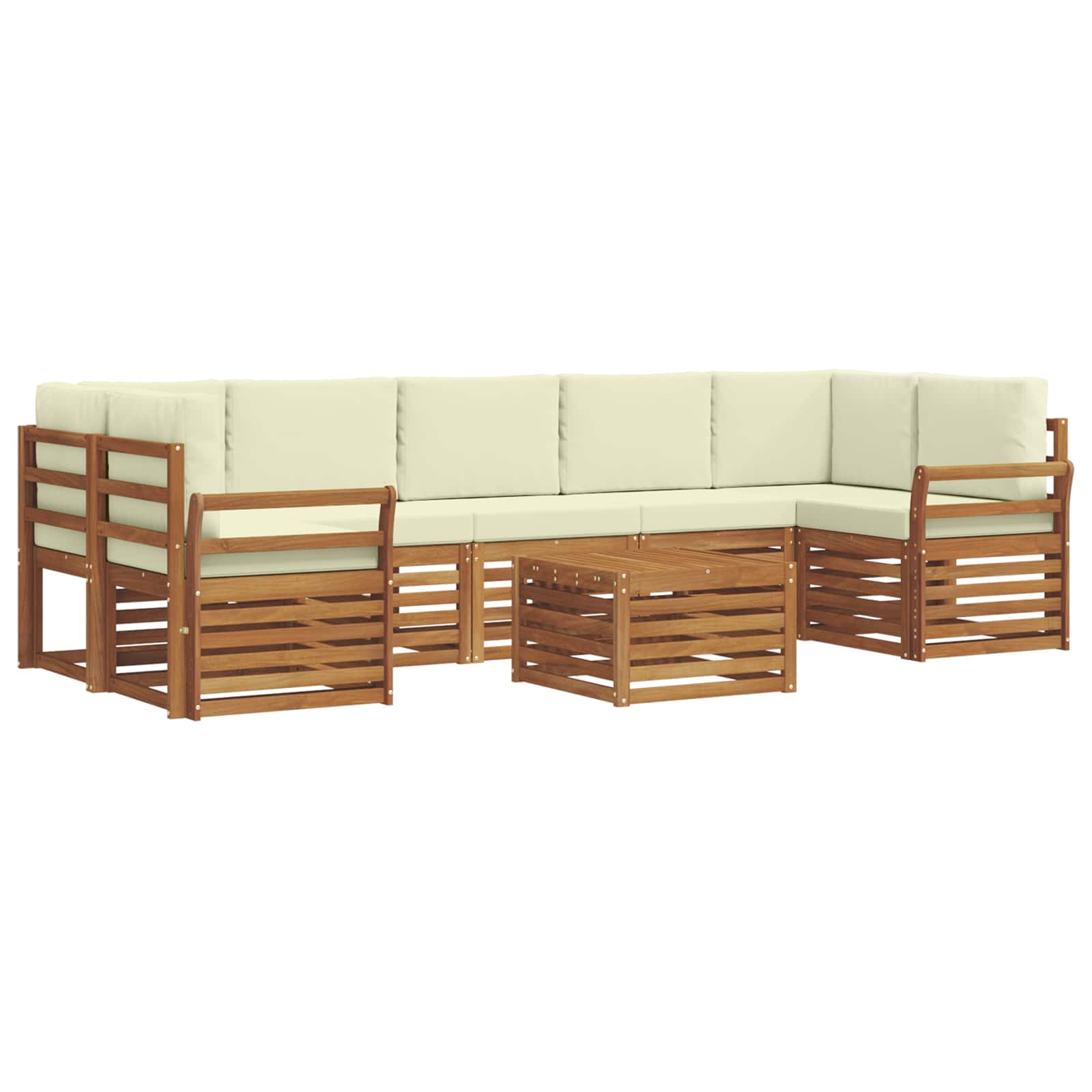 Ensemble de canapés d'extérieur 8 pcs Naturel et Crème - XIOS