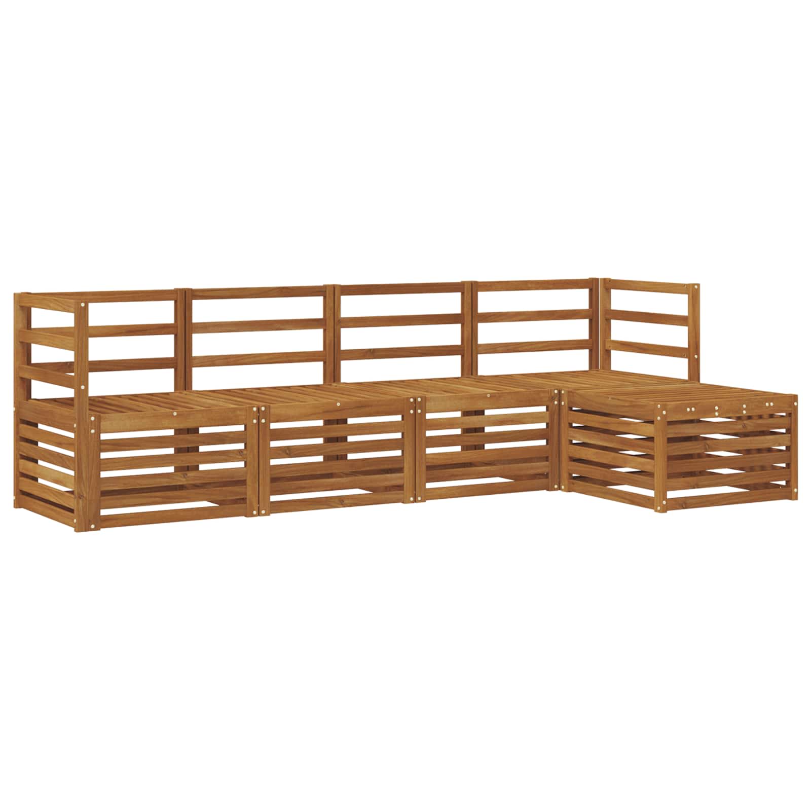 Ensemble de canapés d'extérieur 5 pcs Naturel - XIOS