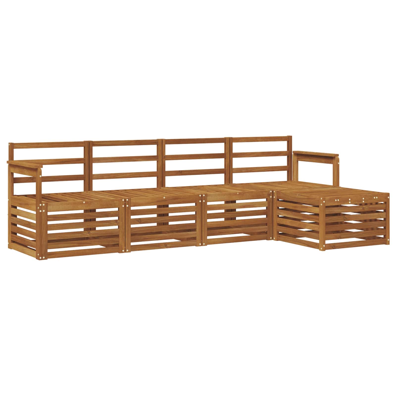 Ensemble de canapés d'extérieur 5 pcs Naturel - XIOS