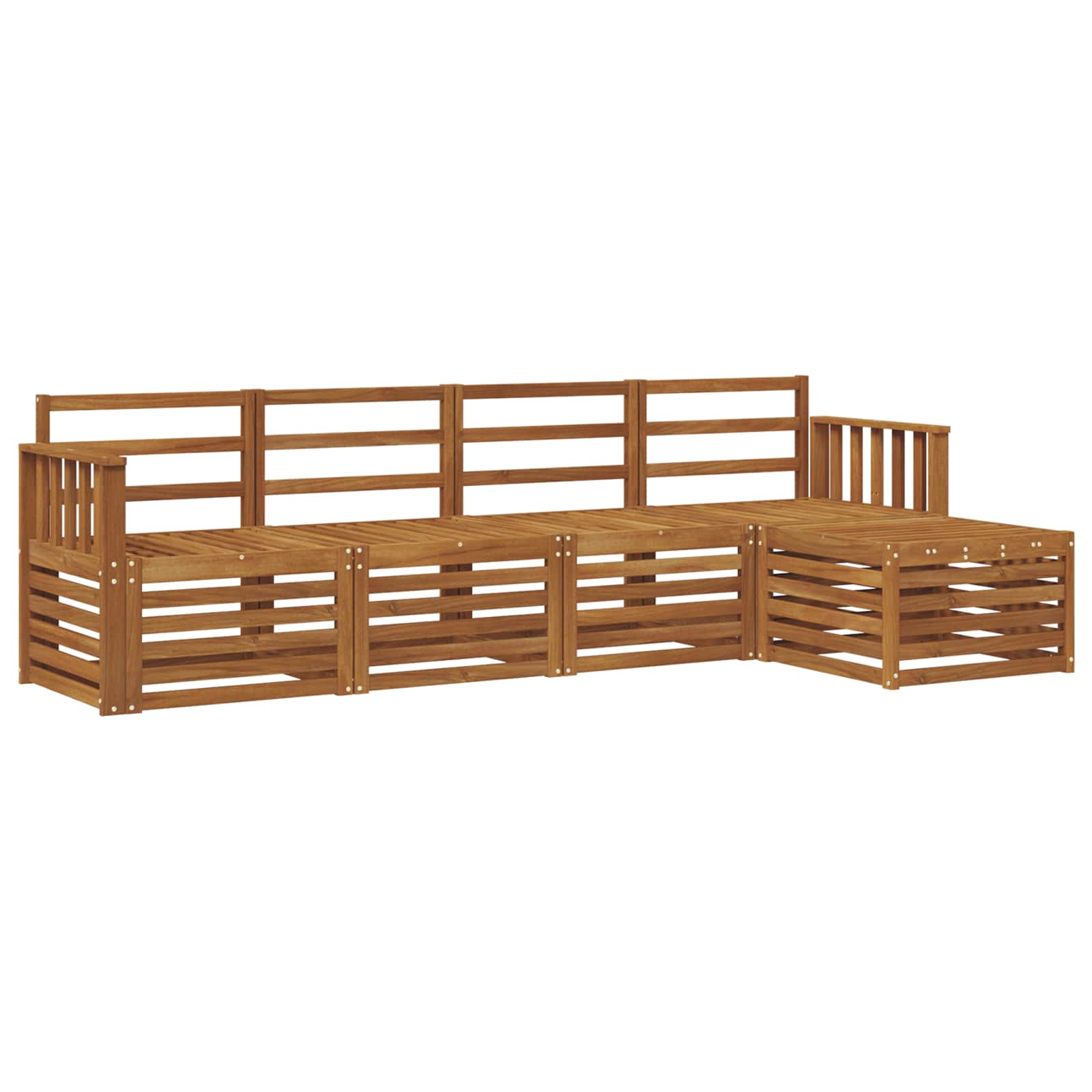 Ensemble de canapés d'extérieur 5 pcs Naturel - XIOS
