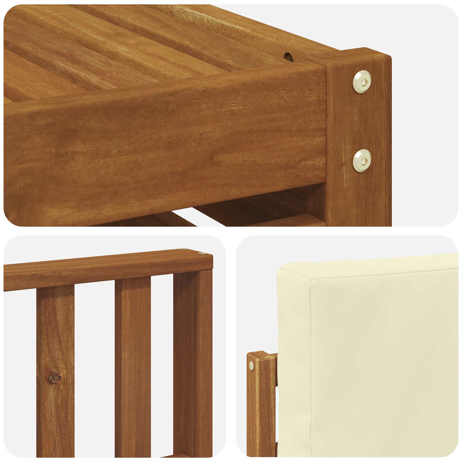 Ensemble de canapés d'extérieur 6 pcs Naturel et Crème - XIOS