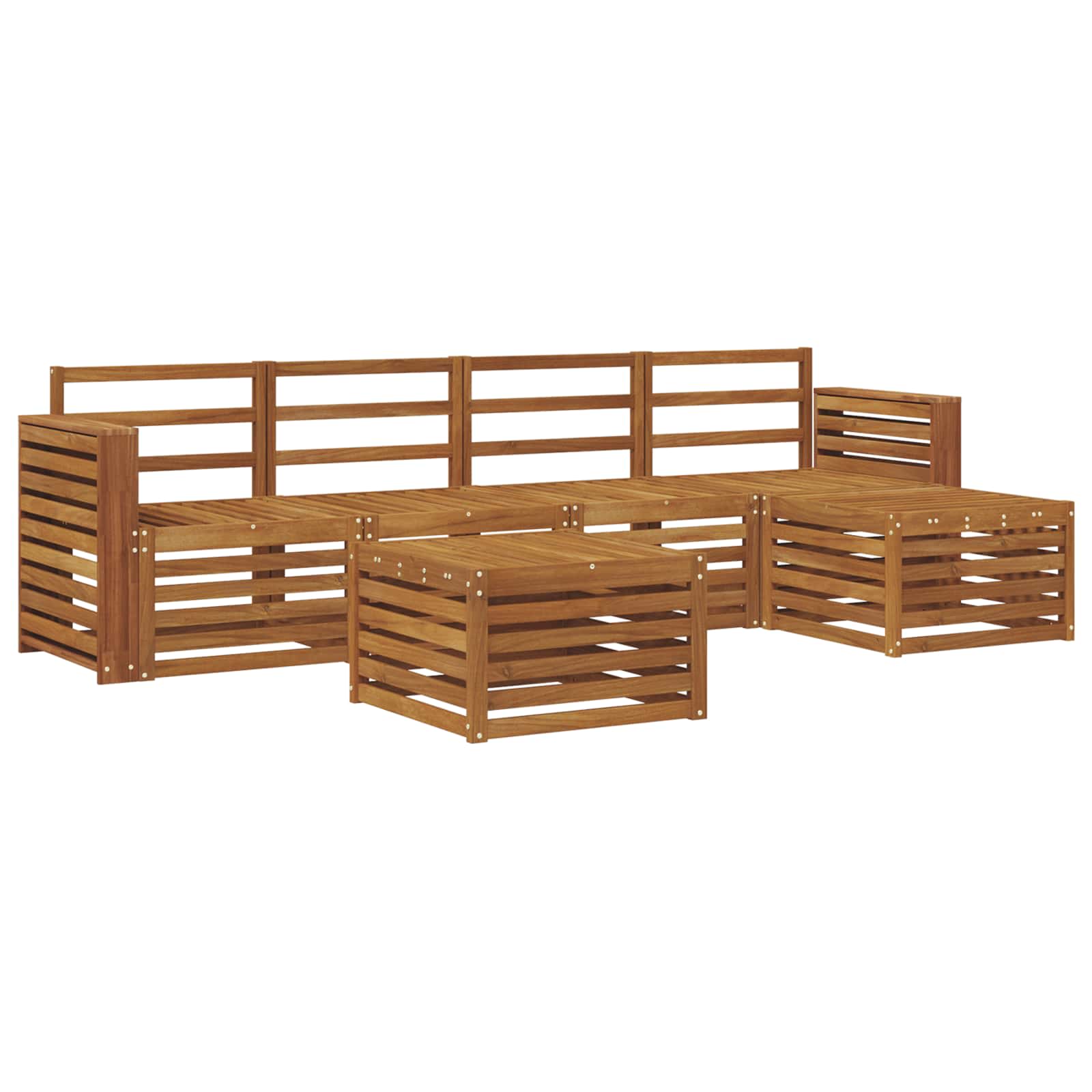 Ensemble de canapés d'extérieur 6 pcs Naturel - XIOS